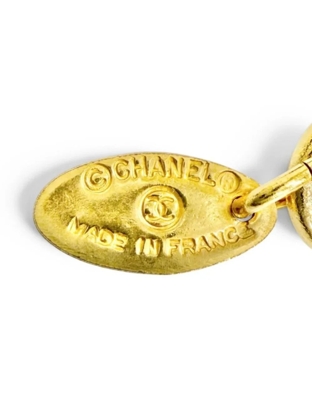 Chanel Vintage 31 Rue Cambon Coco Button Chain Belt Gold Recommended